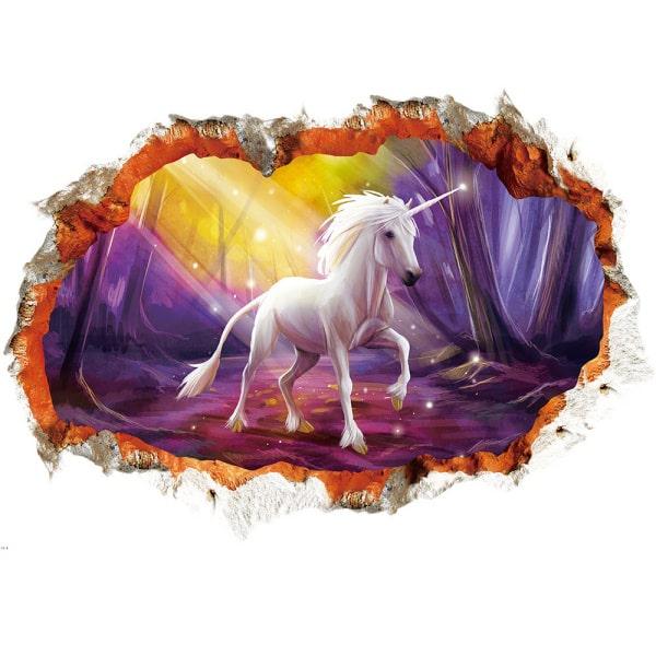 Magisk Enhjørning Wallsticker til Børneværelset - Fantasi!