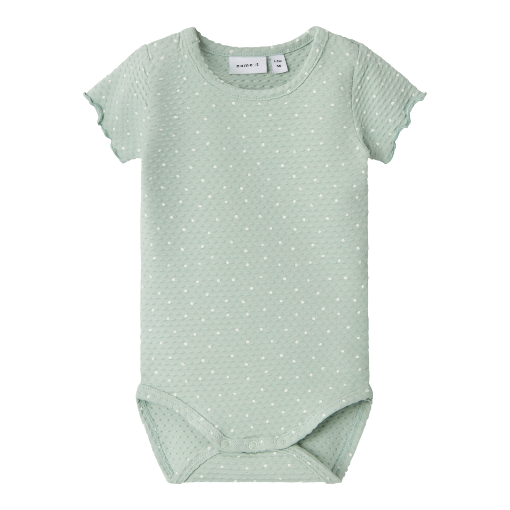 Hvid Name Kortærmet Body Hadot Silt Green - Name It  - 5715519103795