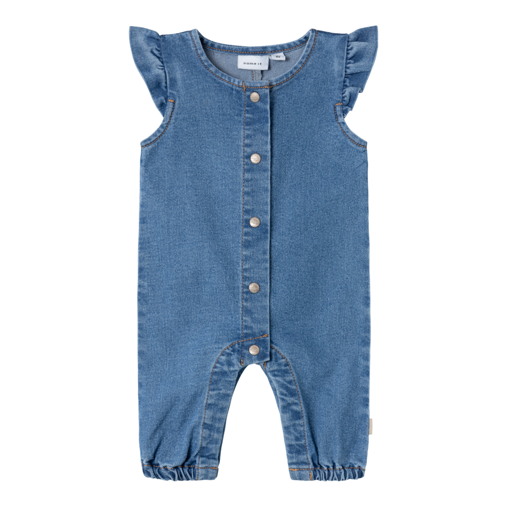 Blå Name Denim Heldragt Lola Medium Blue Denim - Name It  - 5715511688658