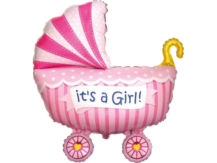 Pink Godan Folieballon Pigevogn Stk Pop - Godan  - 8435102309522