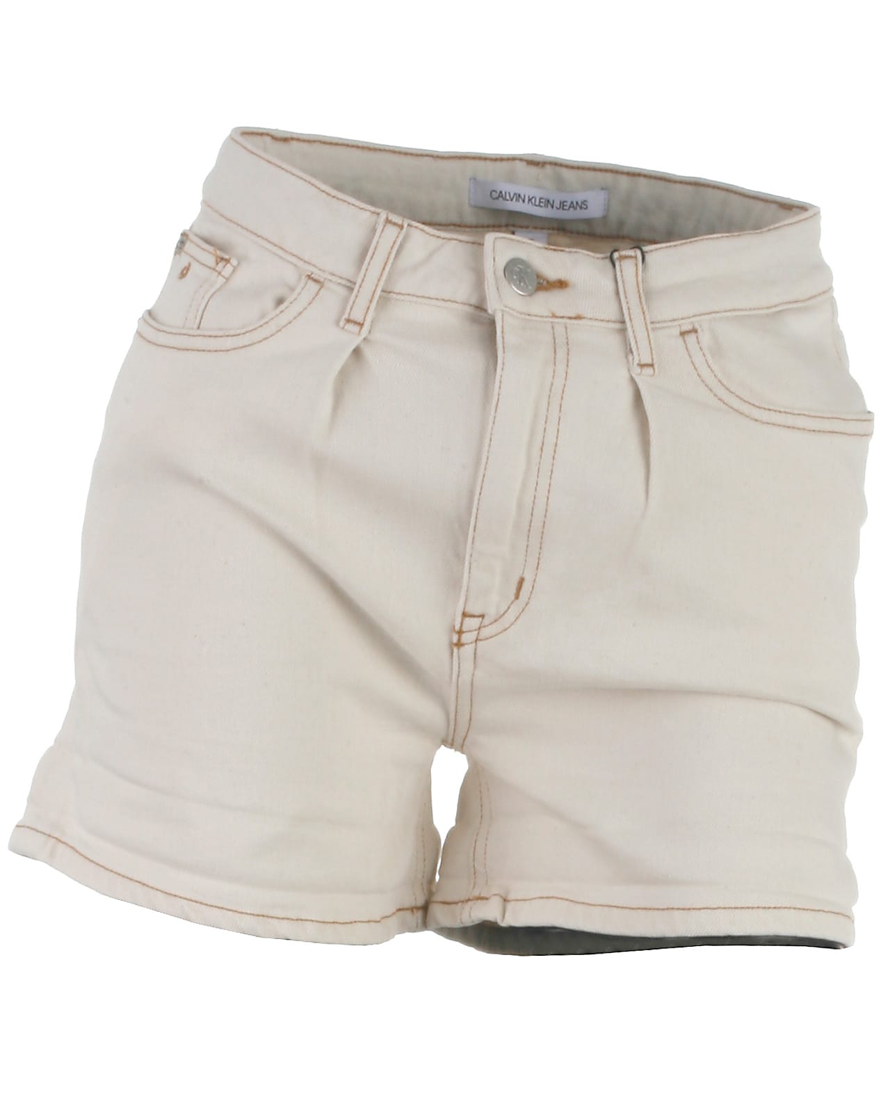 Calvin Klein Denim Shorts Ecrunatural 152 12år - Umame