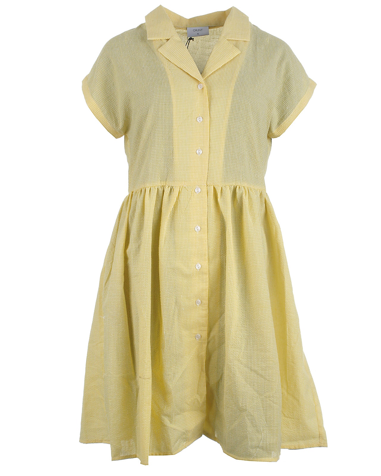 Gul Grunt Kjole Jane Yellow 176 16år - Umame