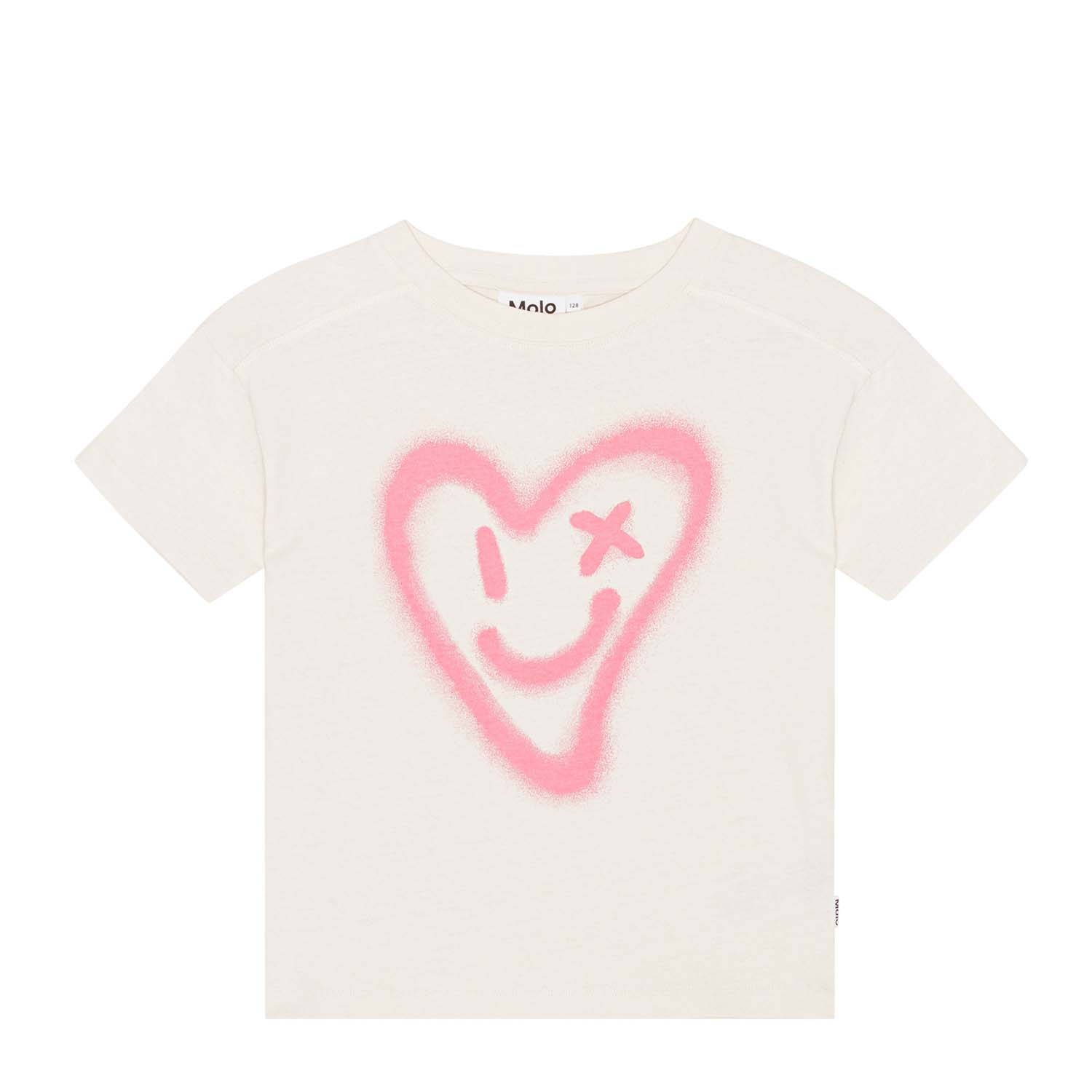 Hvid Molo Shirt Renata Med Hjerte - Molo