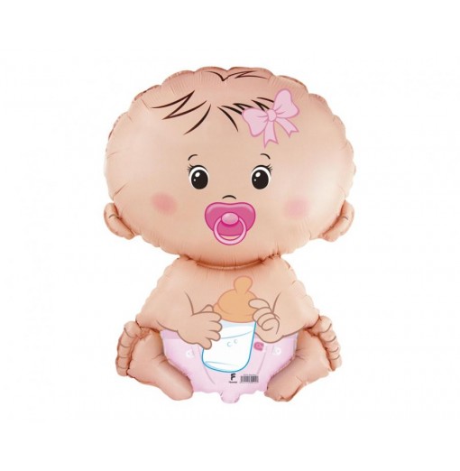 Baby Pige Folieballon Folieballoner - Helium Balloner  - 8435102309546