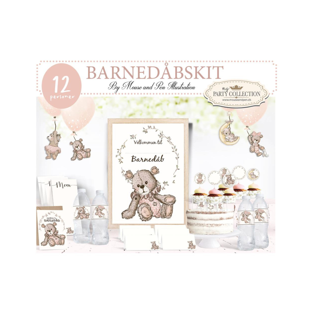 Barnedåbskit Pige - Mouse & Pen  - 5714955016836
