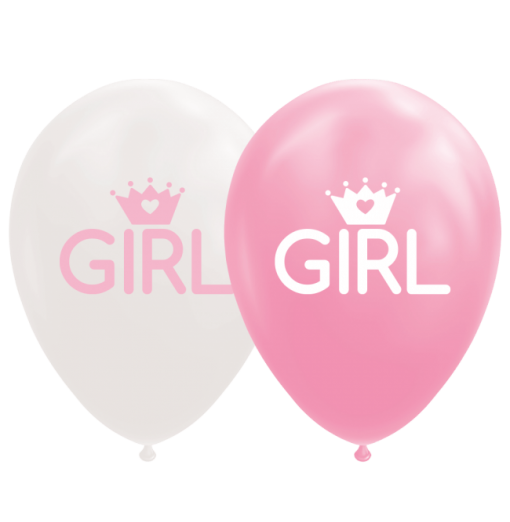 Girl Balloner Babyshower - Helium Balloner
