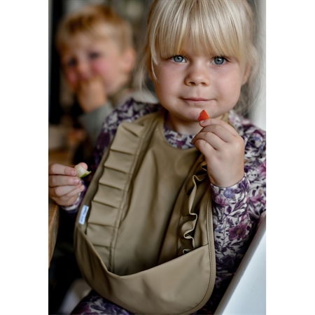 Grøn Mikk Line Flæse Hagesmæk Olive Gray - Mikk-line  - 5715073287276
