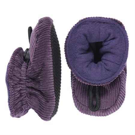 Lilla Melton Velour Sutsko Dark Dusty Purple - Melton