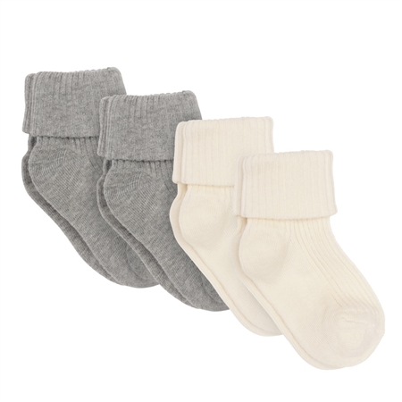 Hvid Birkholm Pak Baby Strømper Mix - Birkholm