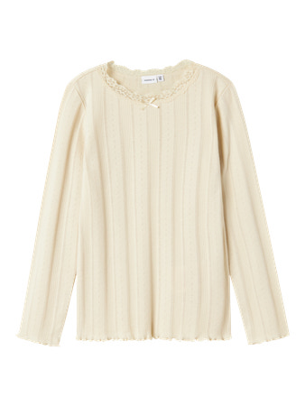 Bluser & Cardig Name Hulmønster Bluse Freda Summer Sand - Name It  - 5715675599739