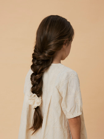 Beige Accessori Lil Atelier Scrunchie Lola Turtledove - Lil Atelier  - 5715716368638