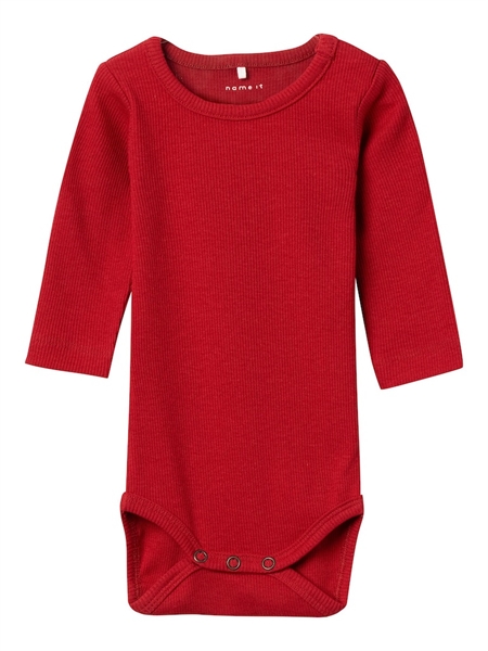 Bodyer Rød Name Rib Body Kab Jester Red - Name It  - 5715501710901