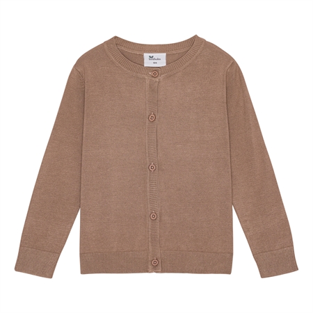 Beige Brun Birkholm Strik Cardigan Cafe Latte Brun - Birkholm