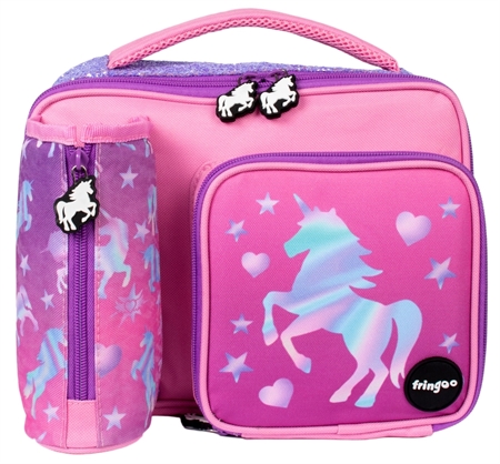 Rosa Fringoo Køletaske Unicorn Glimmer - Fringoo  - 5060595557360