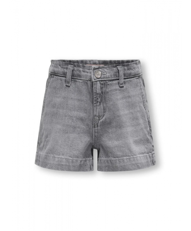 Grå Kids Only Denim Shorts Til Piger - Kids Only