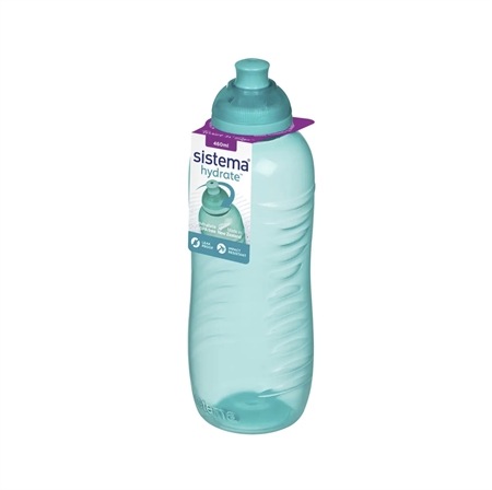 Grøn Sistema Drikkedunk Twist Sip 460ml Teal - Sistema  - 9414202007858