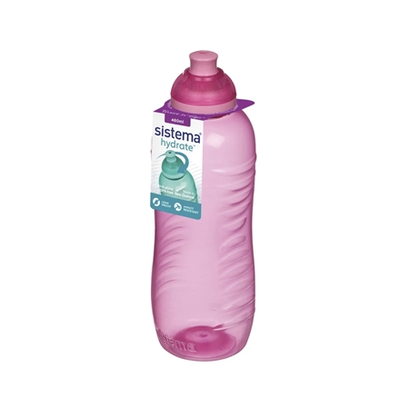 Pink Sistema Drikkedunk Twist Sip 460ml - Sistema  - 9414202007858