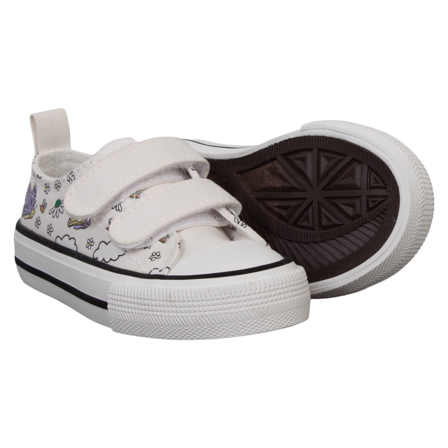 Hvid Weestep Pige Sneakers White Butterfly - Weestep  - 5714470225683