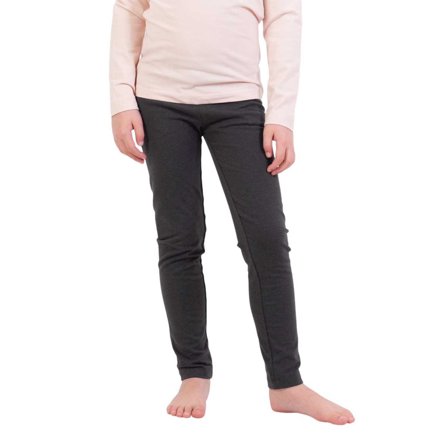 Dark Grey Steenholt Harmony Pige Leggings 122 128 - Steenholt  - 5712985278514