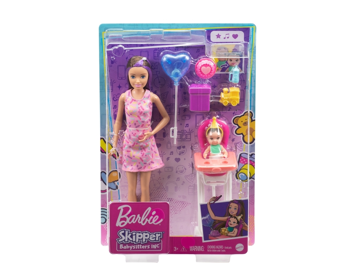 Barbie Skipper Babysitters Inc Skipper Babysitters Inc Dukker Legesæt Mode Dukke Pige Pige 262 Flerfarvet - Barbie  - 887961909623
