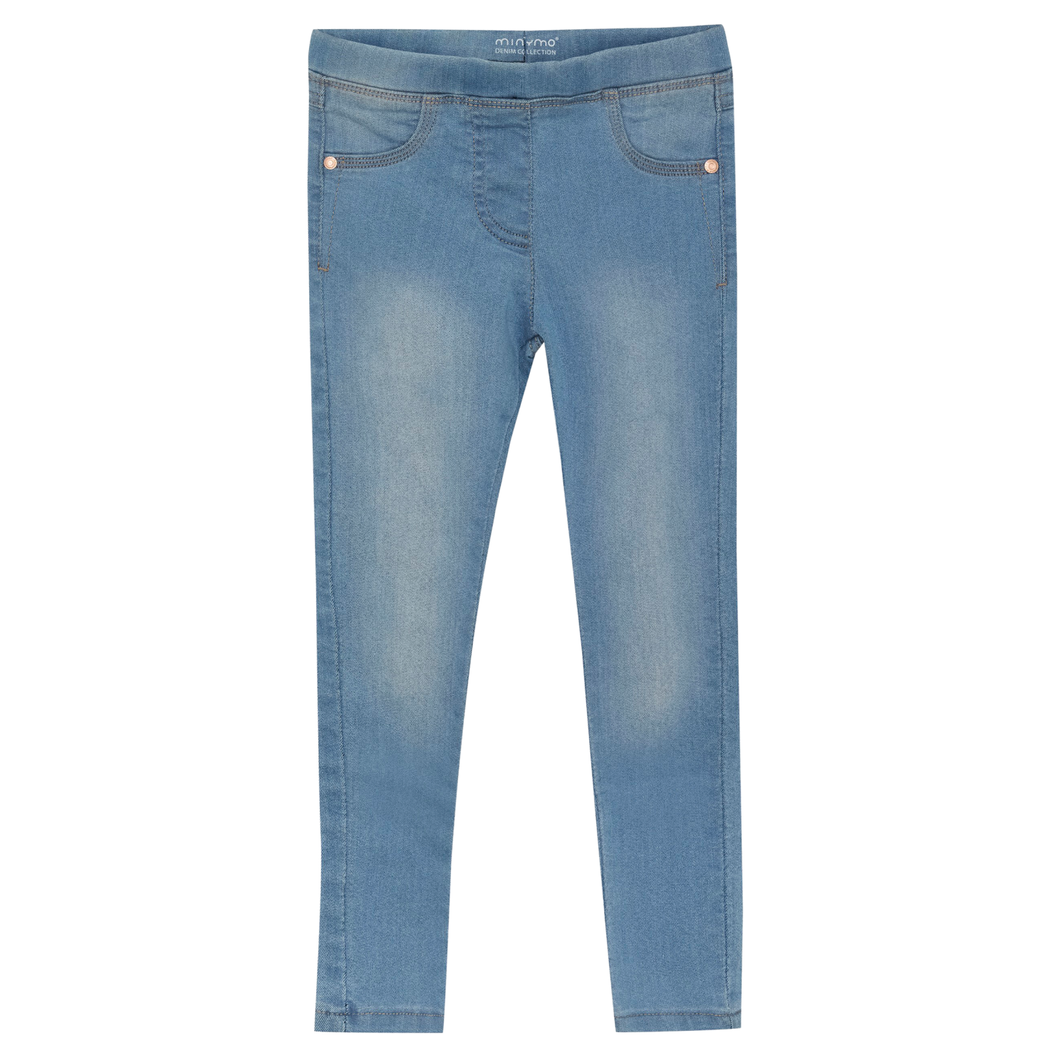 Light Dusty Blu Minymo Pige Jeggings økologisk Bomuld E 104 - Minymo  - 5714625762315