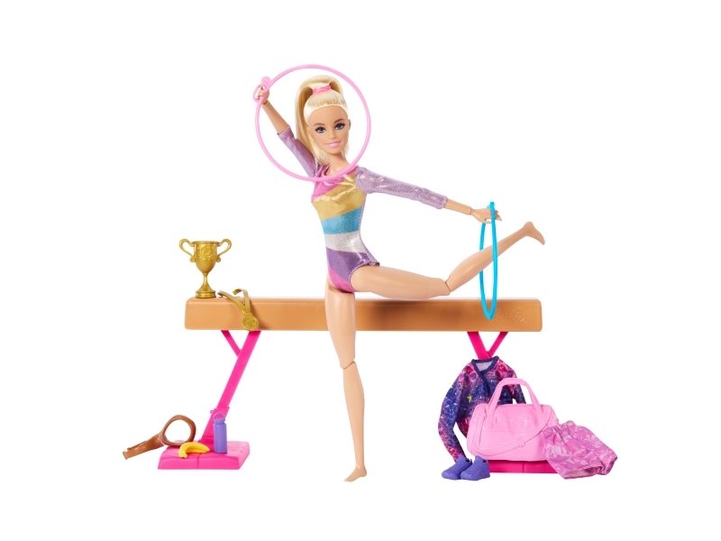 Barbie Gymnastiklegesæt Mode Dukke Pige Pige 323 Flerfarvet - Barbie  - 0194735175895