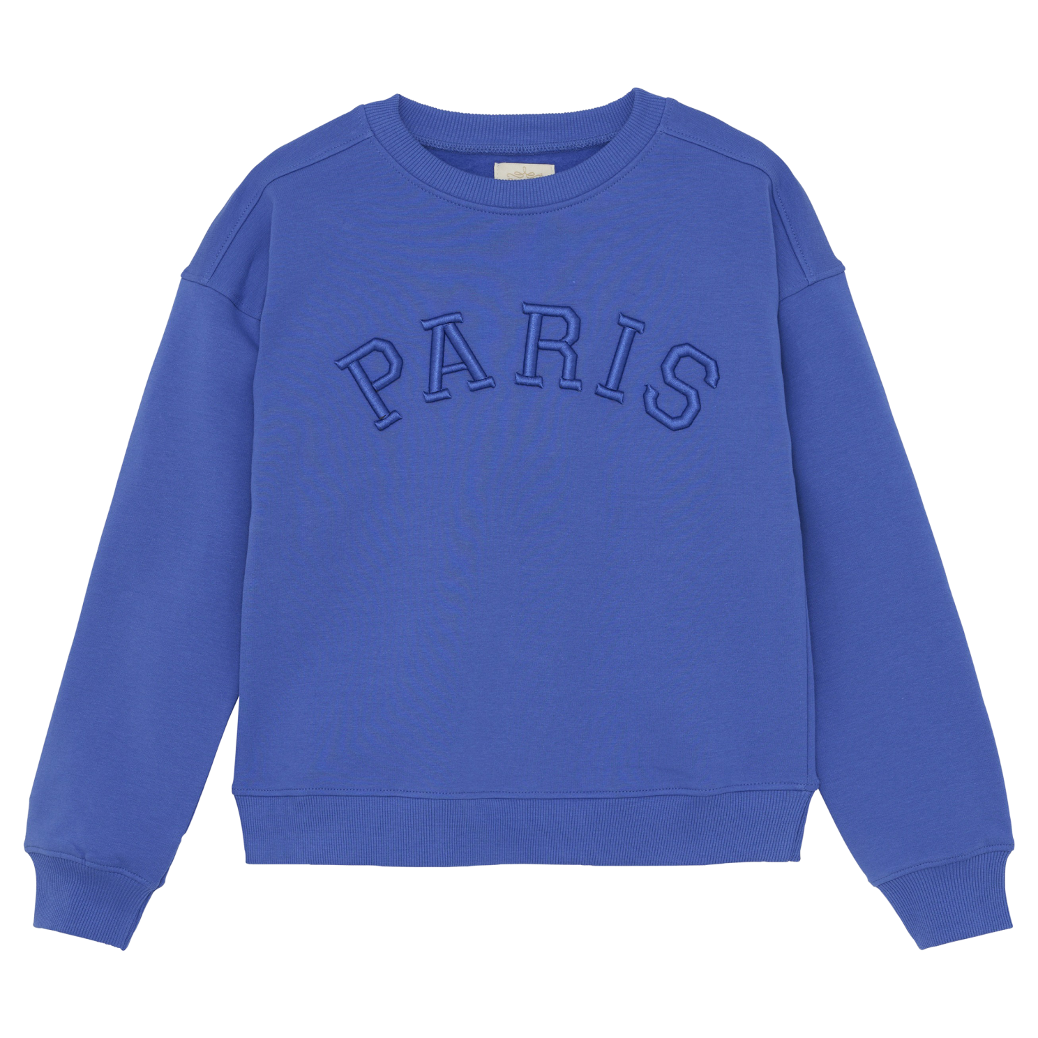 Dazzling Blue Creamie Pige Sweatee Shirt økologisk Bomuld 140 - Creamie  - 5713438294167
