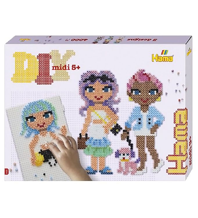 Hama Midi Perlesæt 4000 Stk Smarte Piger - Hama  - 028178031596
