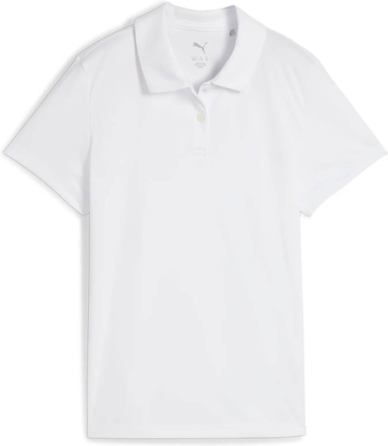 Hvid Puma Pure Pige Poloshirt White Glow Str 128 - Puma  - 4067983786402