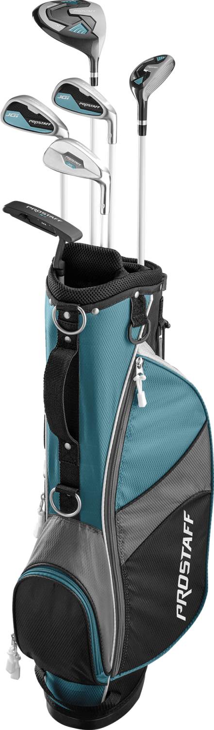 Sort Wilson Staff Pro Staff Jgi Pige Golfsæt Teal Black Højre Long Iron Short Iron Wedge Putter Wilson Staff Grafit - Wilson Staff  - 0887768784232