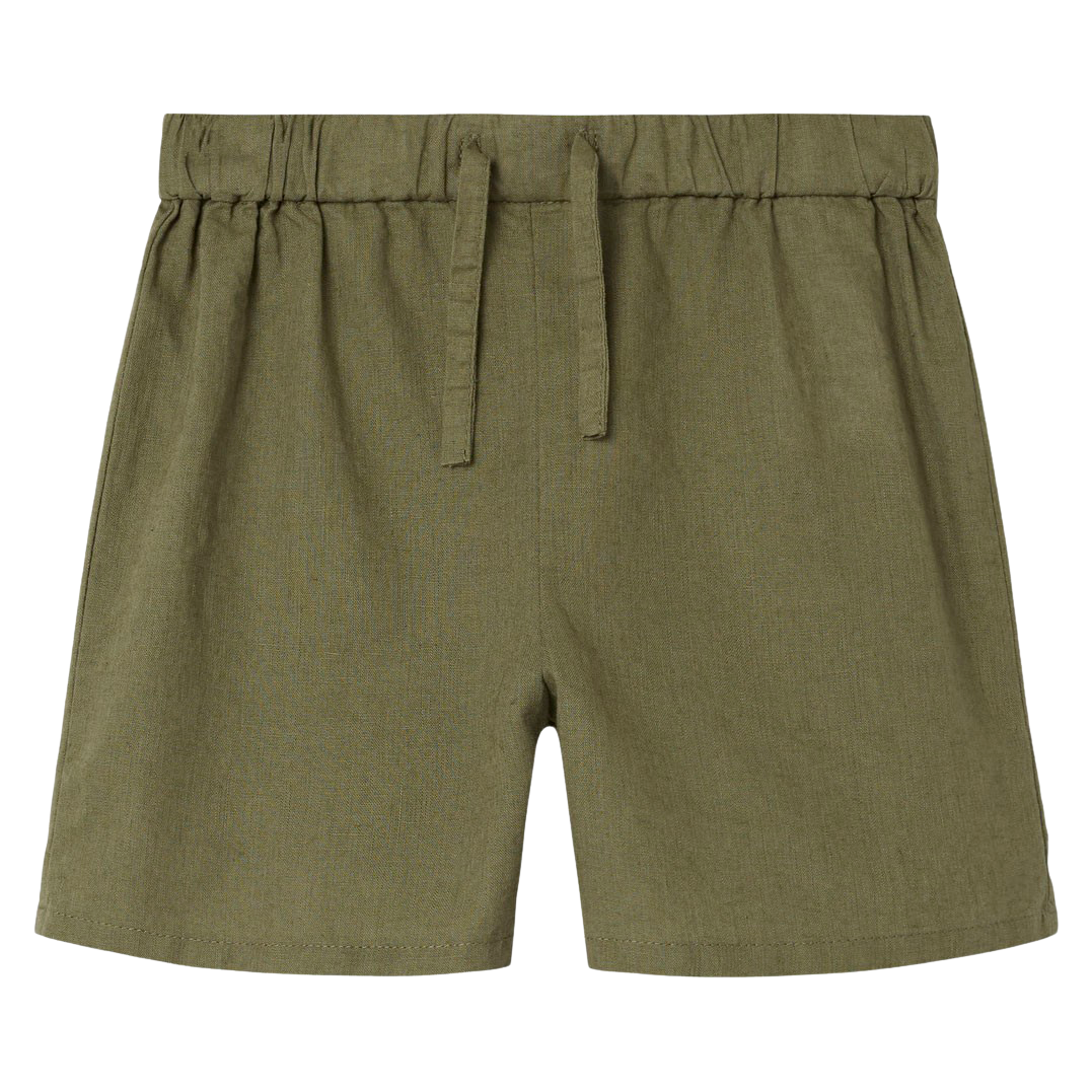 Grøn Guppy Haga Pige Shorts Oil Green 140 - Guppy  - 5715603391923