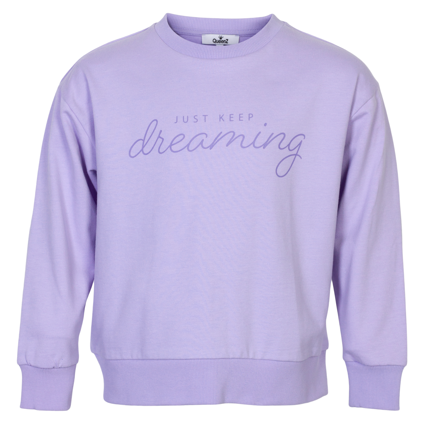 Lavender Queenz Idaho Pige Sweatee Shirt 110 116 - Queenz  - 5712985545708