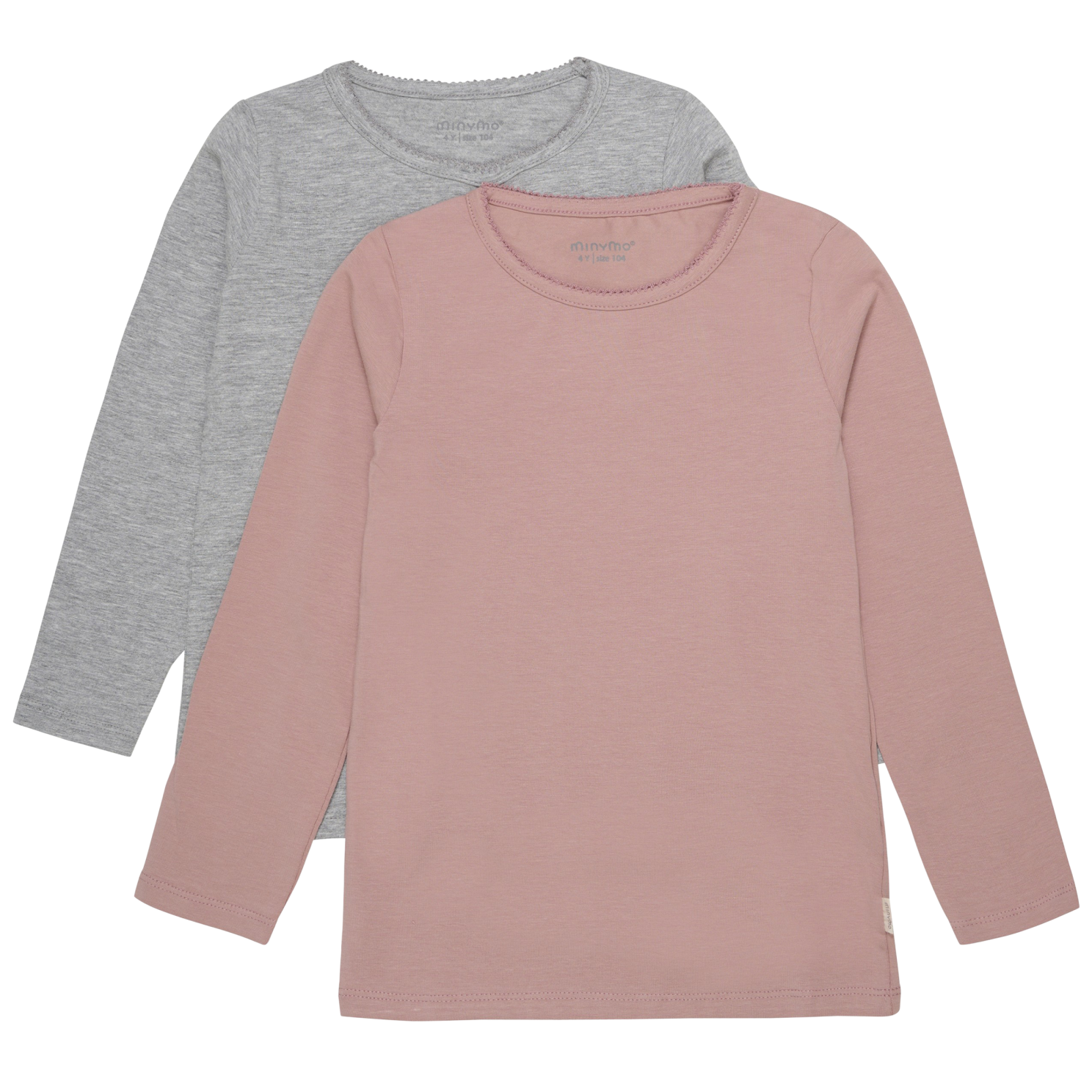 Blusher Minymo Pige Langærmet Tee Shirt 152 - Minymo  - 5712672181486