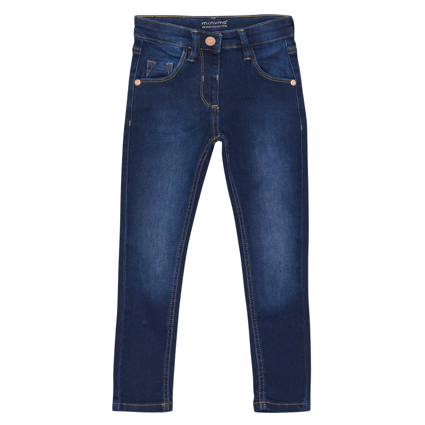 Dark Blue Denim Minymo Pige Jeans økologisk Bomuld 110 - Minymo  - 5714625421779