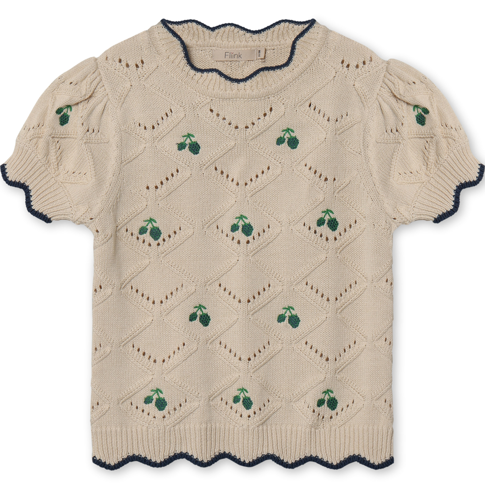 Creme Mela Tee Shirt - Fliink  - 5715435094115