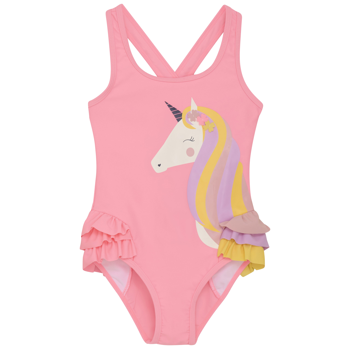 Plumeria Color Kids Pige Badedragt 134 - Color Kids  - 5713438119903