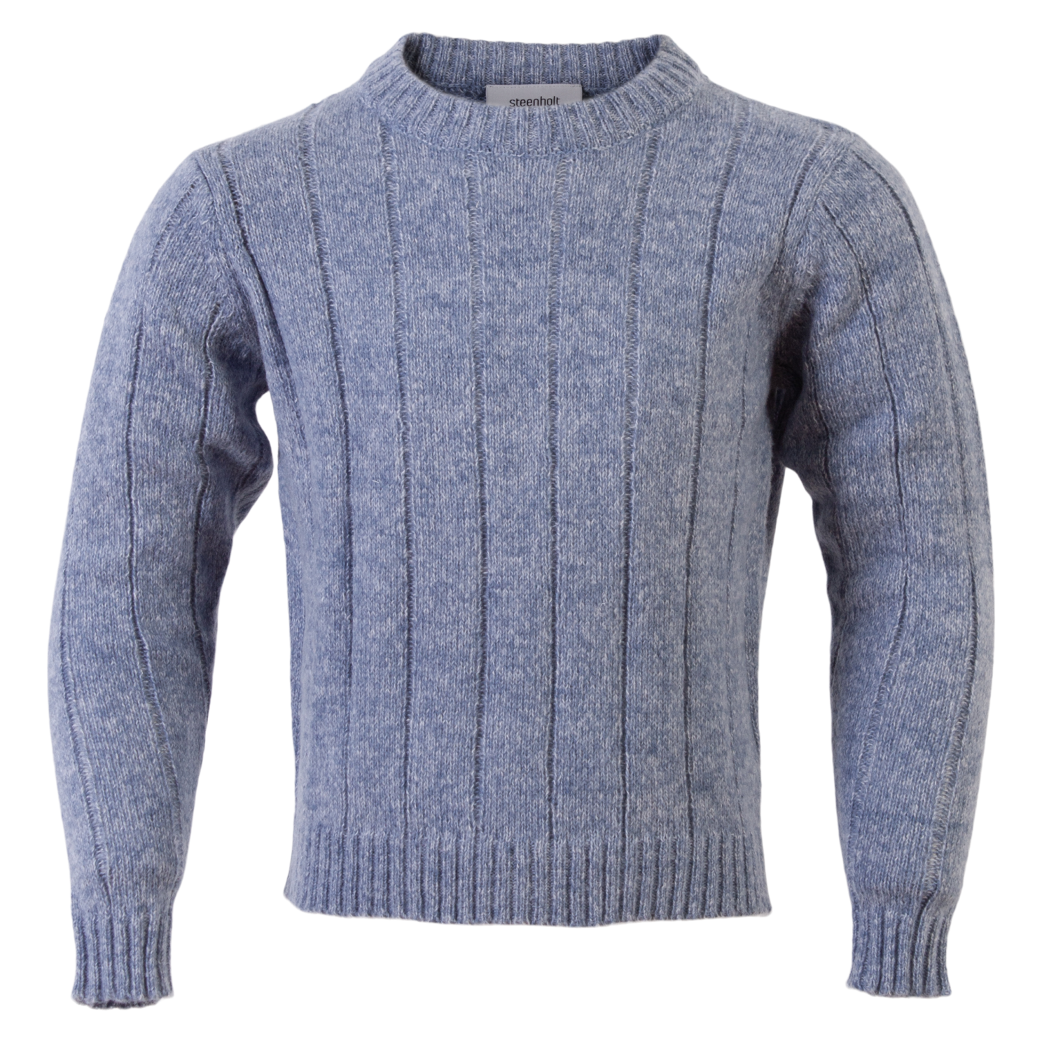 Light Blue Steenholt Kazi Børne Striktrøje 104 - Steenholt  - 5712985668513