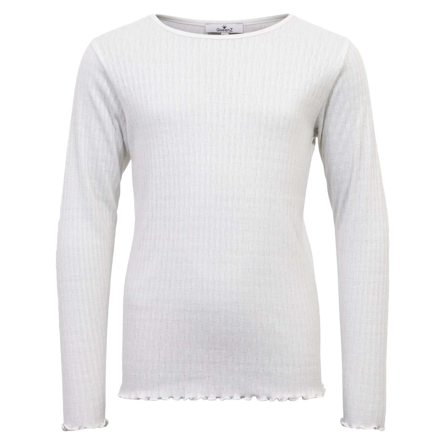 Cloud Dancer Queenz Rose Pige Langærmet Tee Shirt 146 152 - Queenz  - 5712985692655