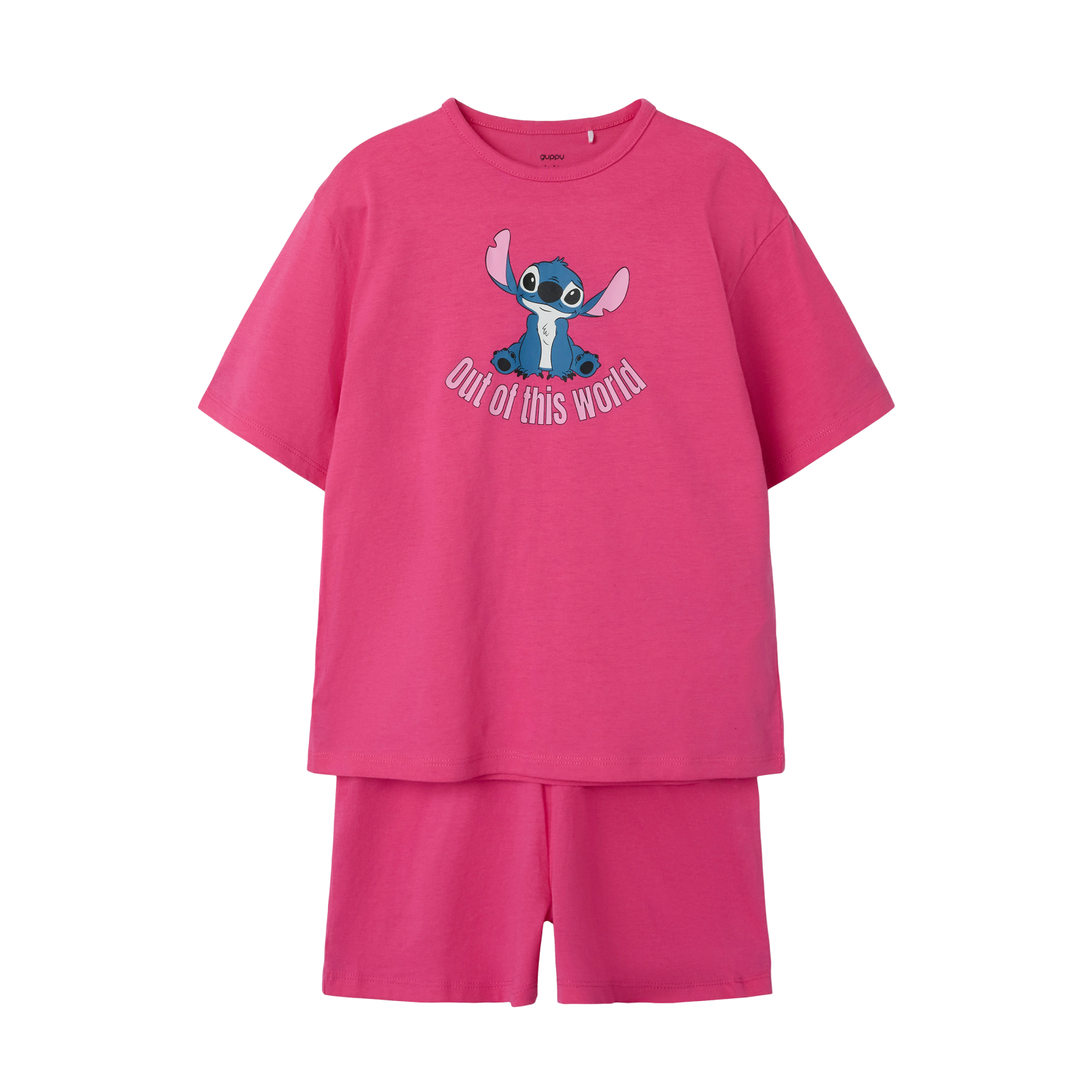 Carmine Rose Guppy Kikki Pige Shortssæt 122 128 - Guppy  - 5715720562589