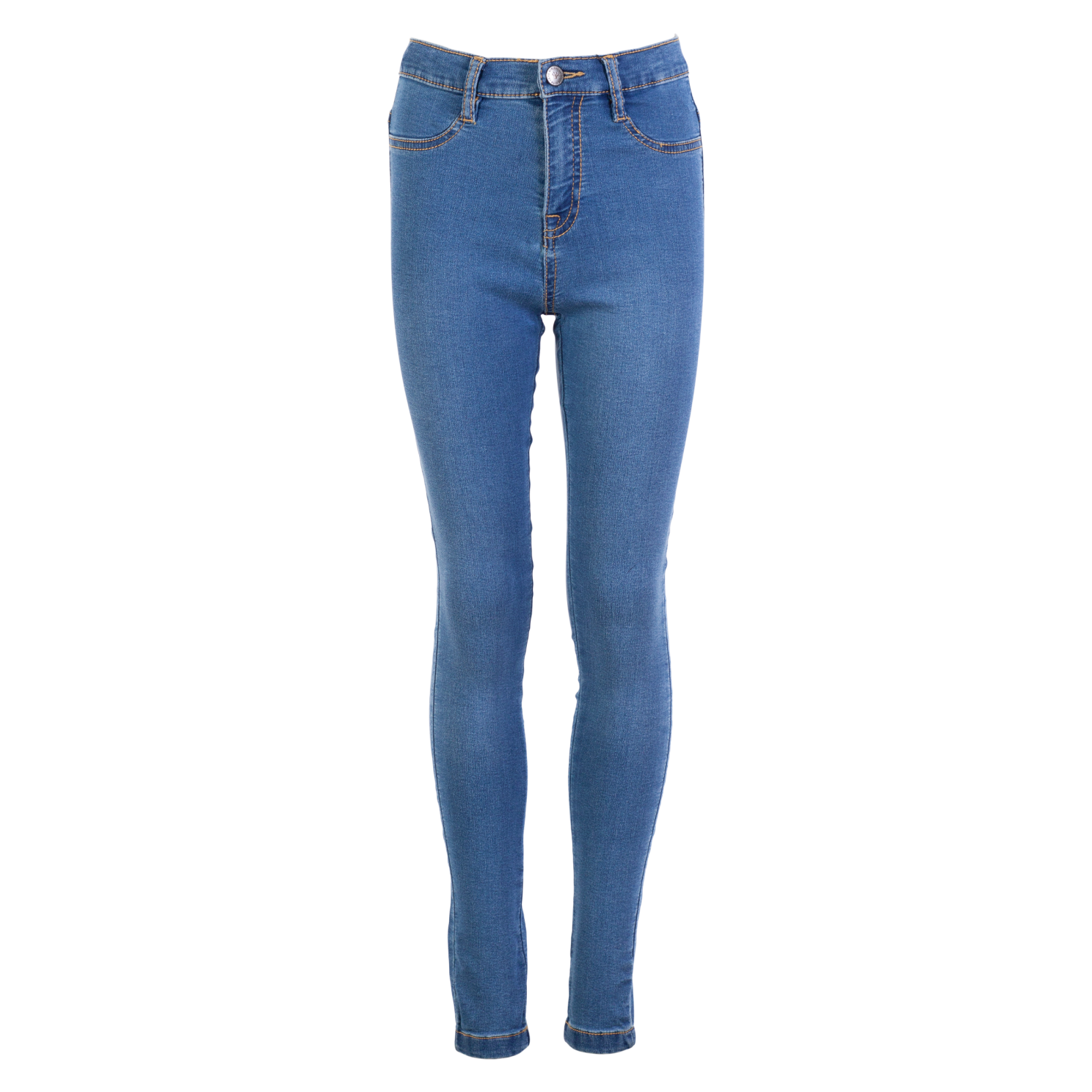 M. Light Blue D Queenz Grace Pige Jeans Light Blue Denim 164 - Queenz  - 5712985589597