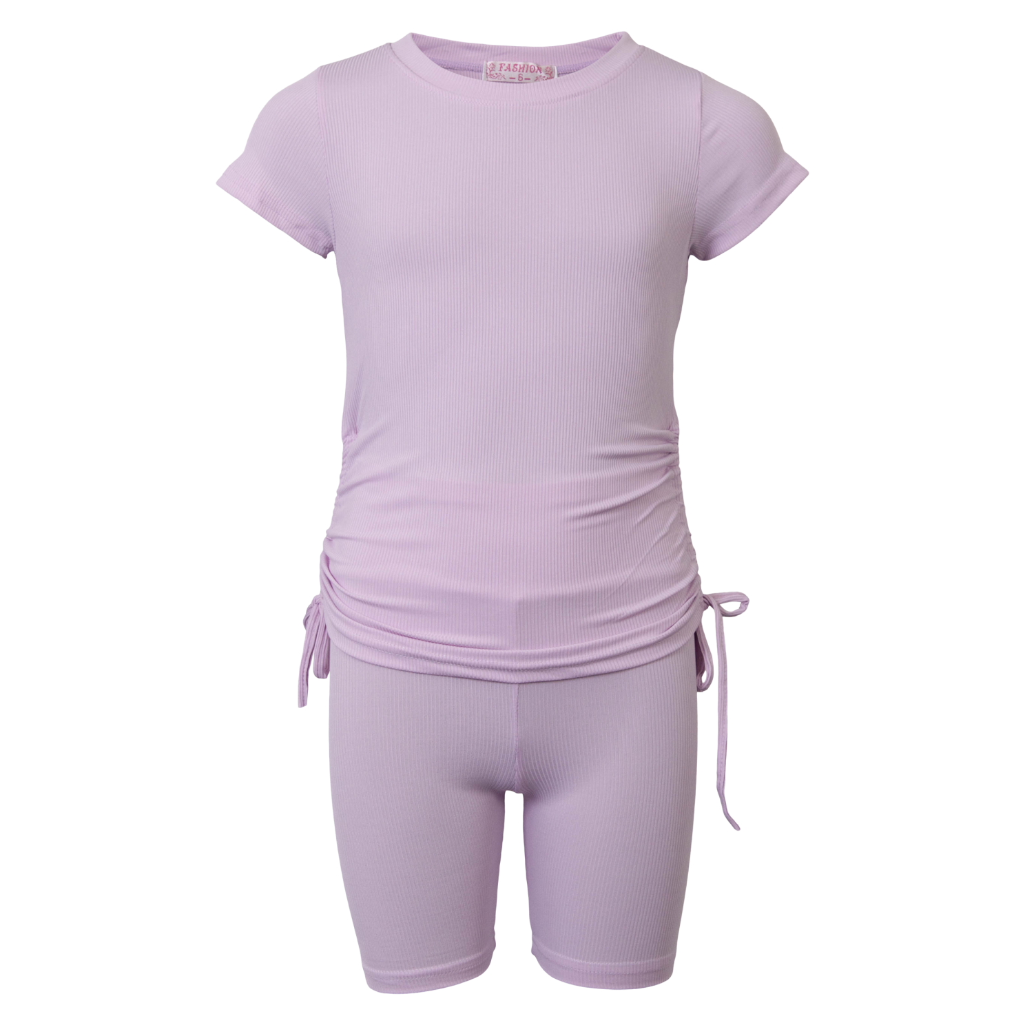 Lilla Fashion Pige Shortssæt Purple 164 - Fashion  - 5714470218210