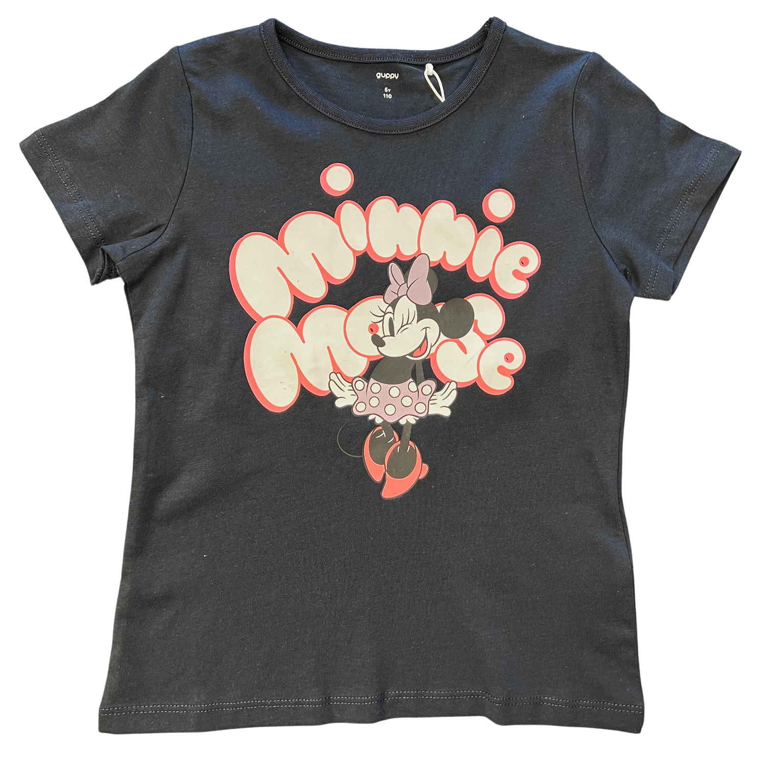 Dark Sapphire Guppy Minnie Mouse Pige Shirt 110 - Guppy  - 5715675167075