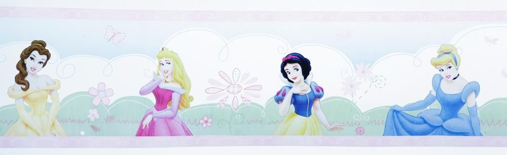 Disney Princess Blomster Tapetborter - Disney Princess  - 5410905422138