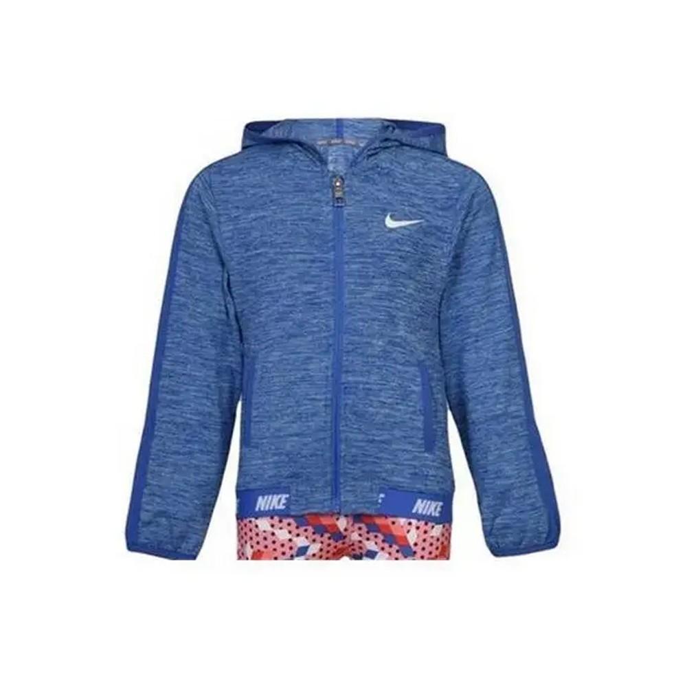 Blå Sweatee Shirt Med Hætte Til Piger Nike 937 B8y - Nike  - 0633716497132
