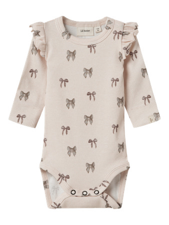 Beige Lil Atelier Body Gavo Eko Silver Peony Bow - Lil Atelier  - 5715719678062