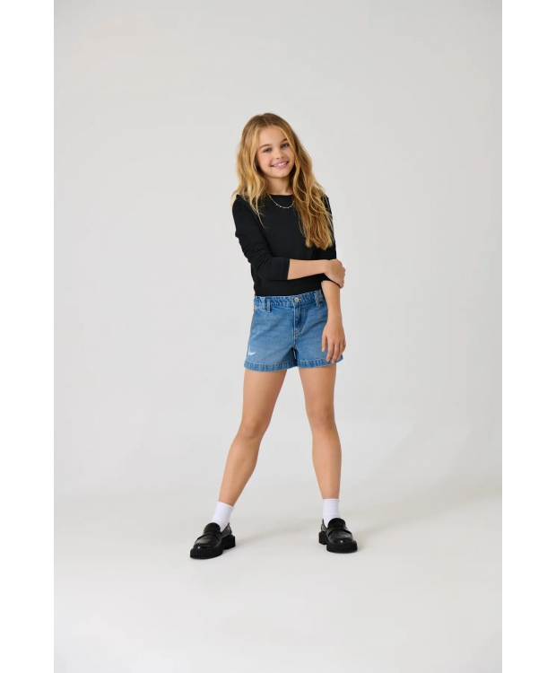 Blå Kids Only Denim Shorts Til Piger - Kids Only