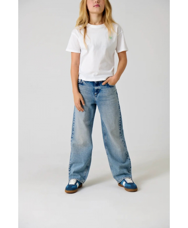 Blå Kids Only Kogella Jeans Bukser Bred Pasform Til Piger - Kids Only